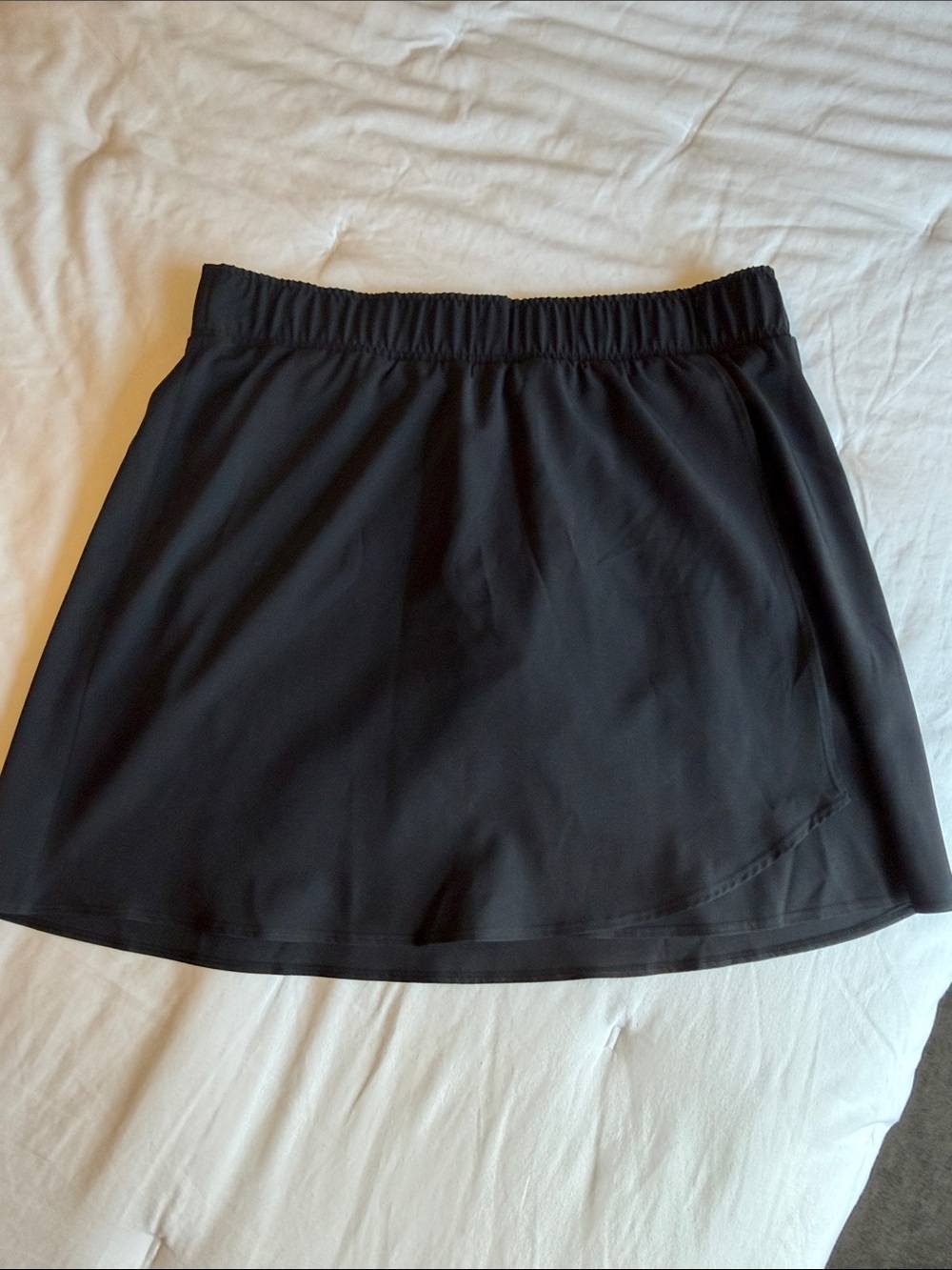 Classic Black Women's Skort with Elastic Waist